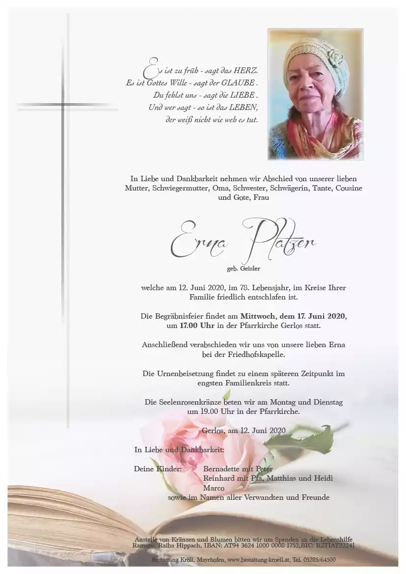 Parte von Erna Platzer